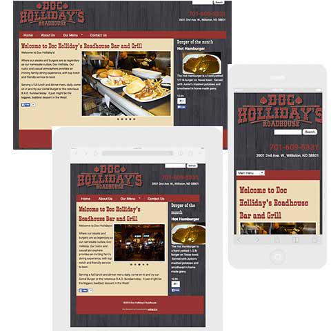 Doc Holliday responsive web site