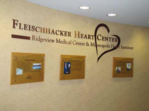 picture of Ridgeview hospital heart wall 